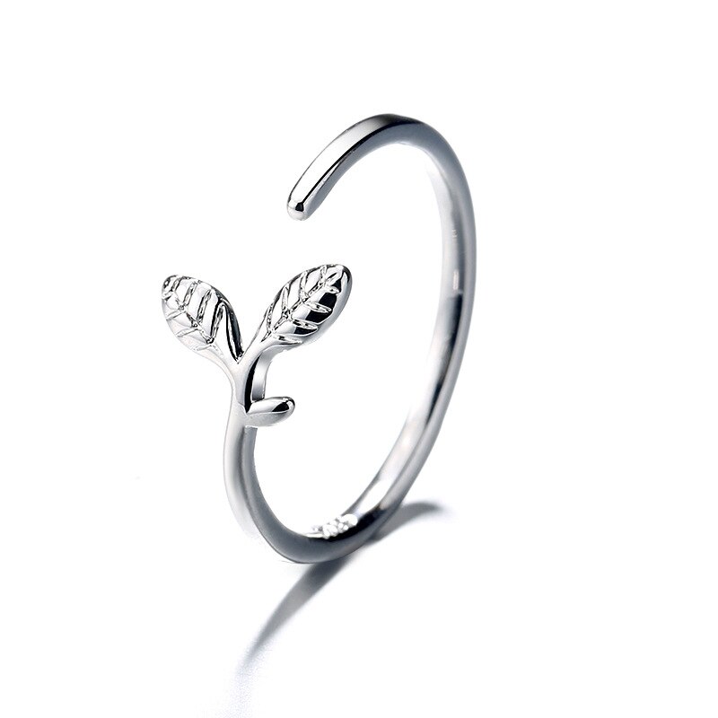 Mossovy Cubic Zircon White Fish Adjustable Silver Ring Fairy Tale Dream Rings for Woman Jewelry Engagement Rings Female: 04