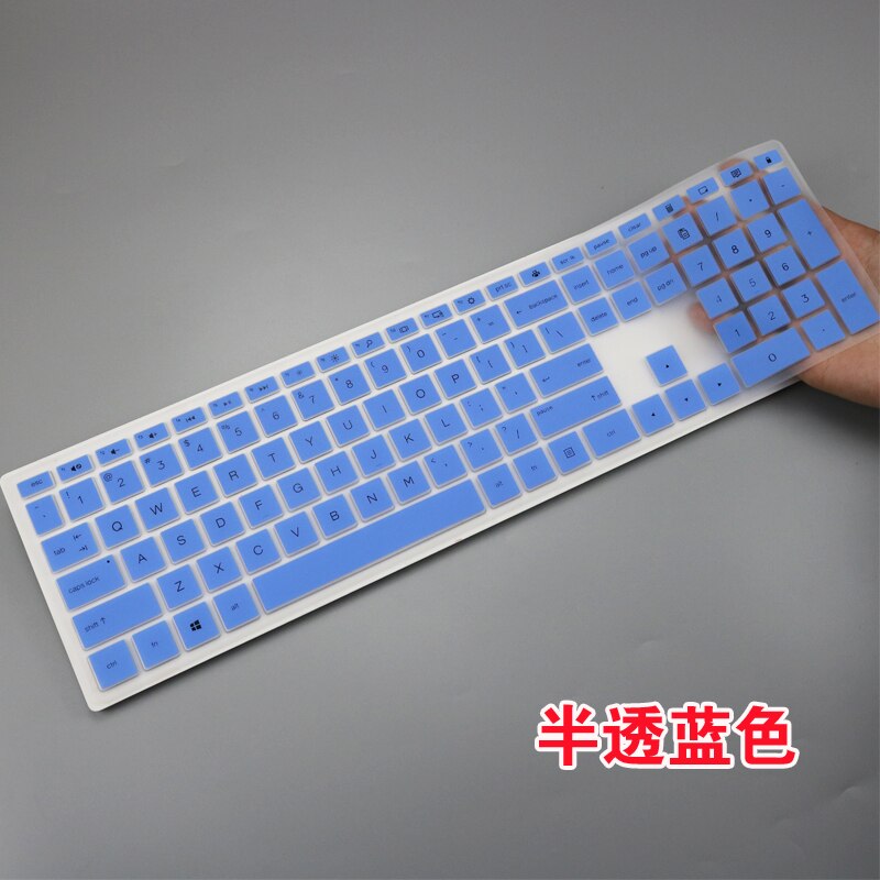 Voor hp pavilion all-in-one  pc 24-xa 24-xa0002a 24-xa0300nd 24-xa0051hk 23.8 inch desktop toetsenbord beschermhoes computer: Blauw