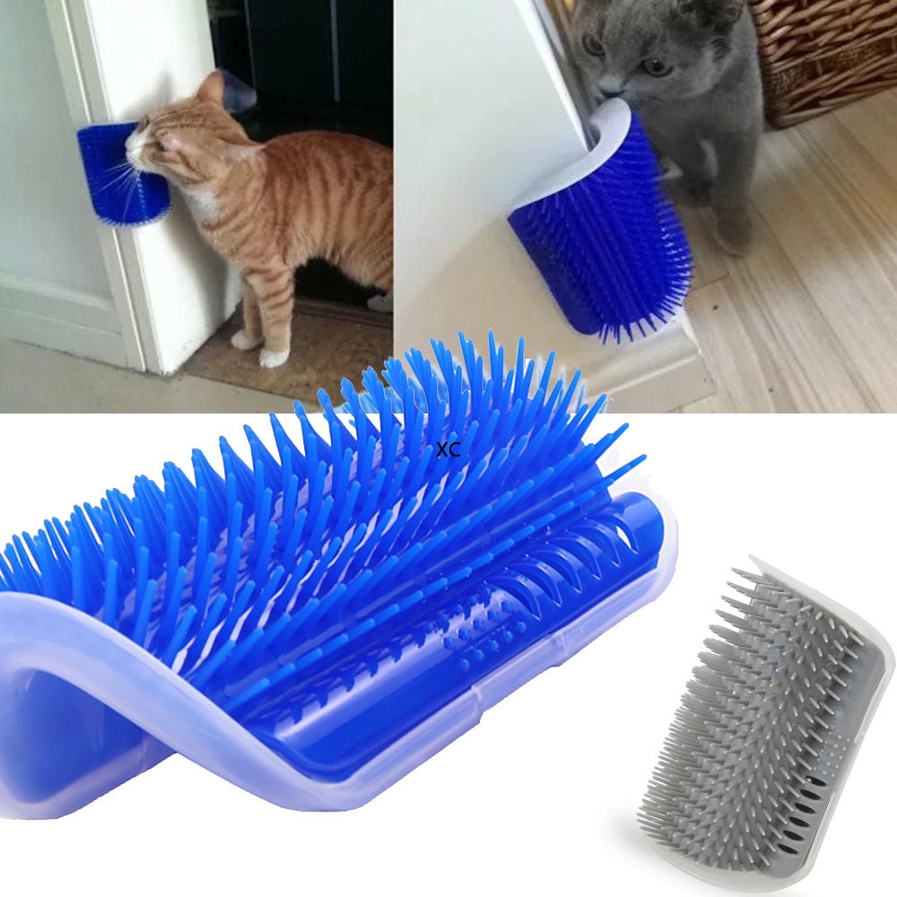 Cat Self Groomer Brush Pet Grooming Supplies Hair Removal Comb For Cat Hair Shedding Trimming Cat Massage Device With Catnip
