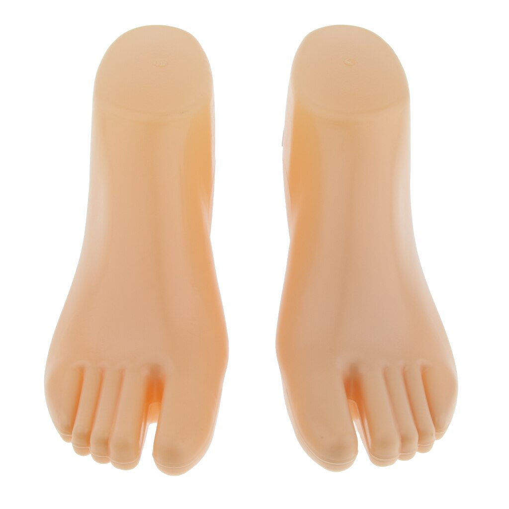 Paar Hard Plastic Voeten Mannequin Foot Model Voor Sock Schoenen Display Houder