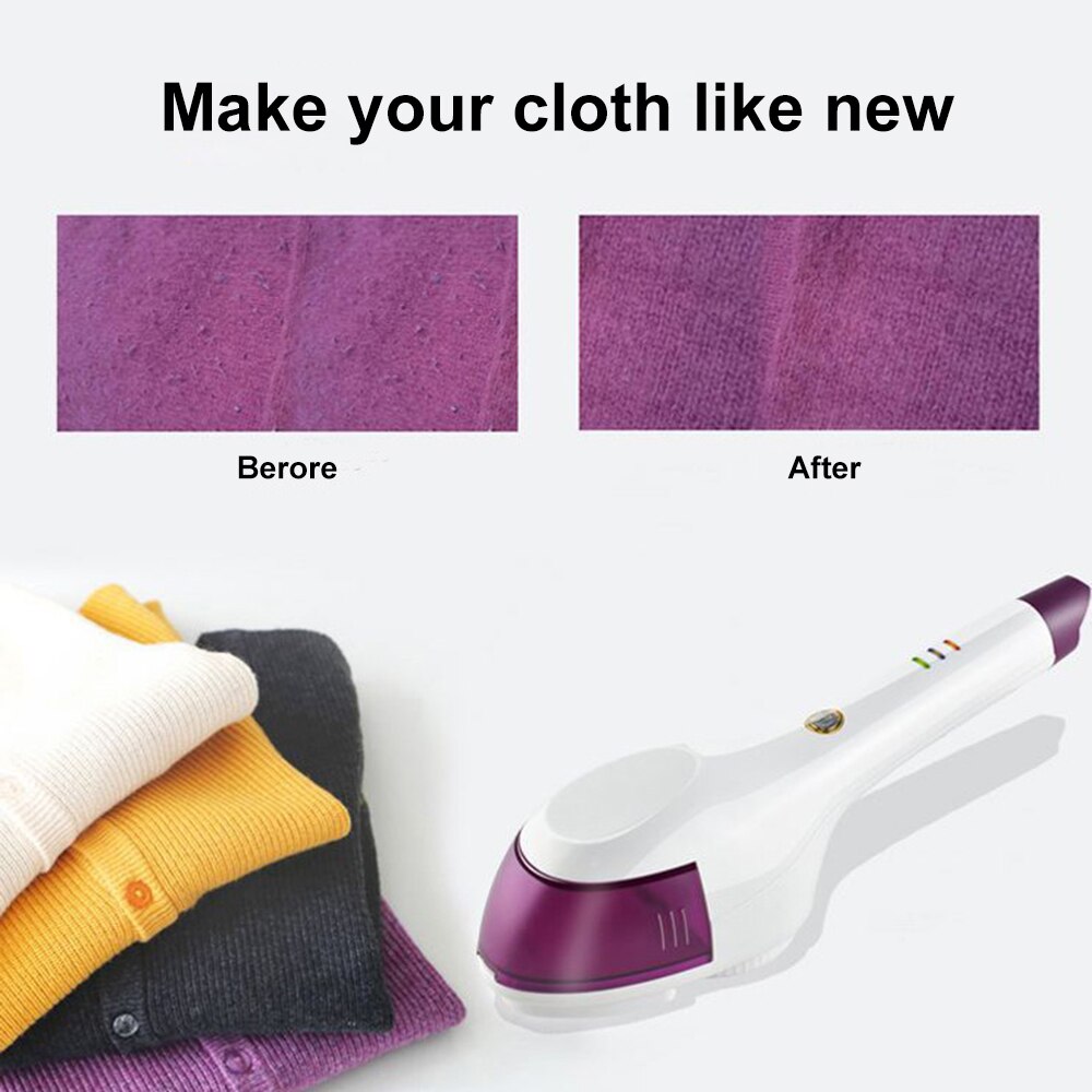 Clothes Pilling Remover Sweater Trimmer 1800mAh Battery USB Rechargeable Stainless Steel Blade Electric Lint Remover