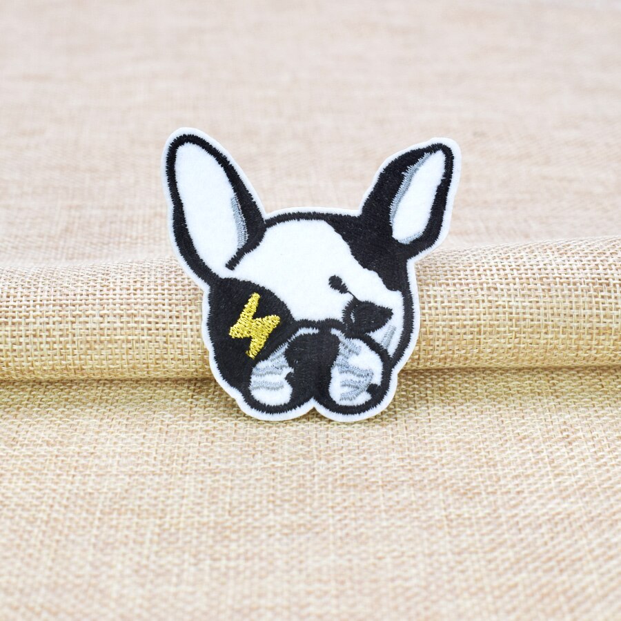 10 stuks borduurpatches met hondenmotief voor kleding, strijkpatches, applicaties, borduurpatches voor kleding, stickers voor kleding, doe-het-zelf