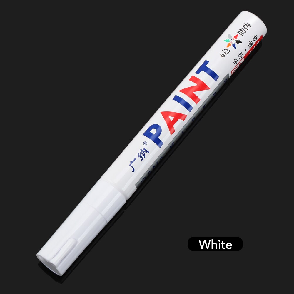 Waterproof Car Tyre Tire Tread Paint pen for renault clio megane 2 megane 3 duster captur clio scenic kadjar fluence: white