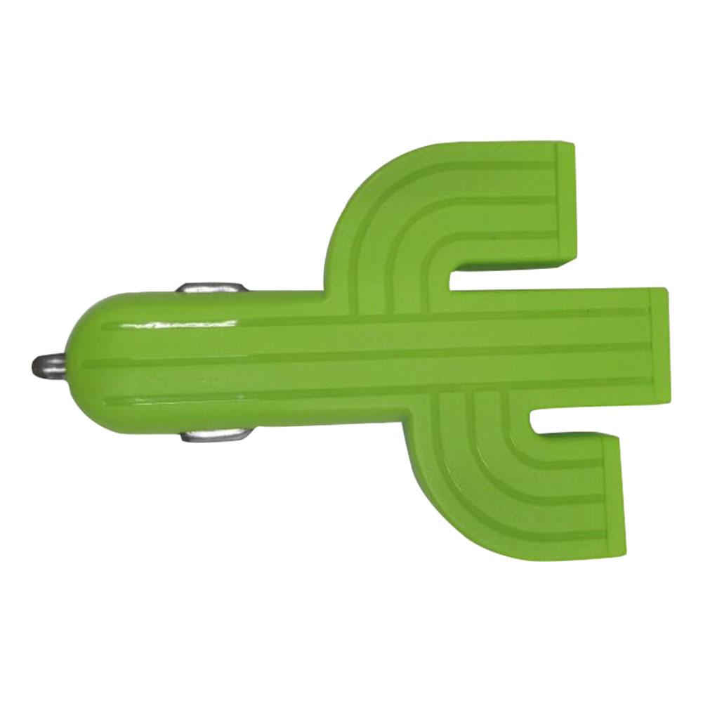 3 en 1 cargador de coche Cactus 3 puerto USB de plástico Cactus multifunción Mini cargador de coche para iPhone