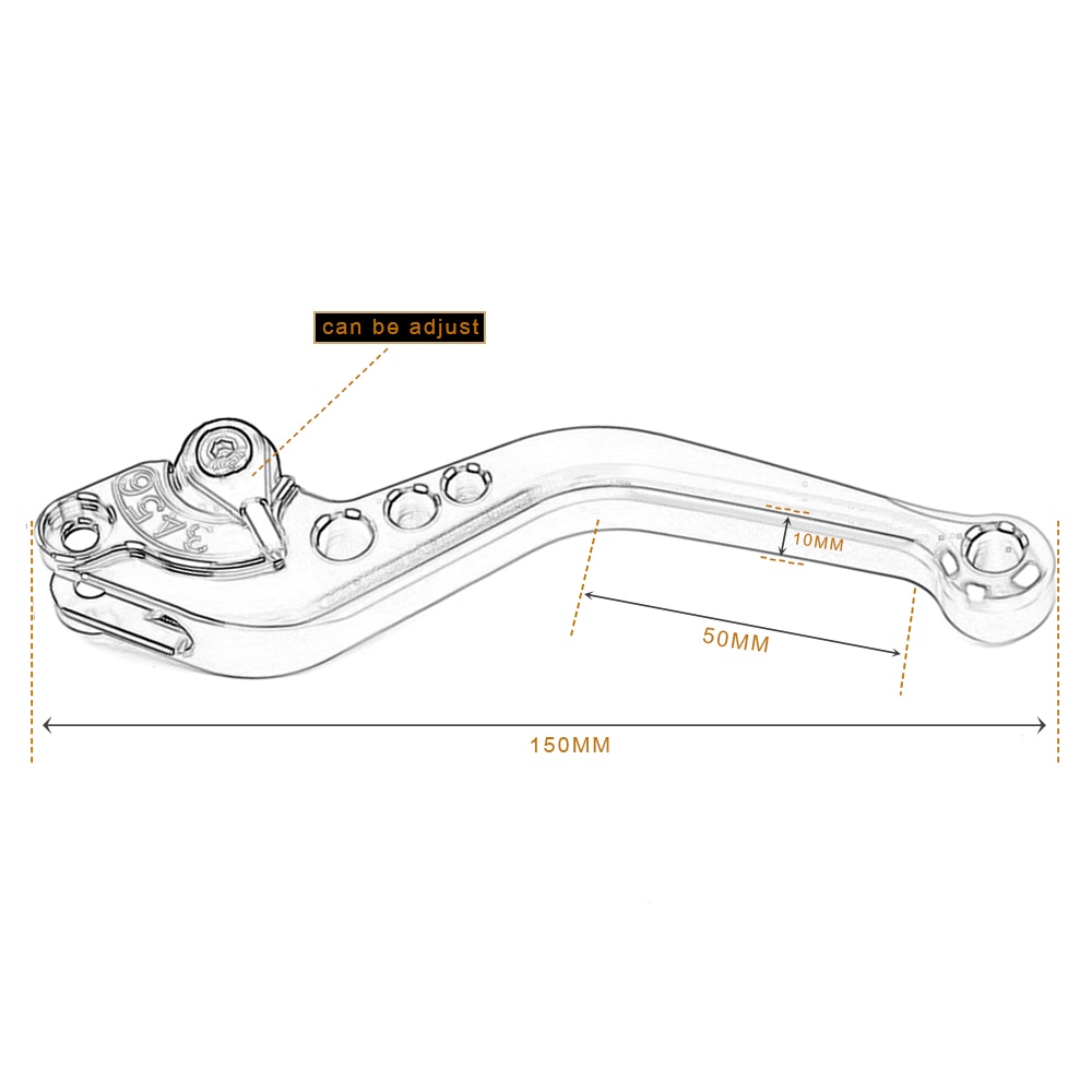F-14 C-777 Brake Clutch Levers For Kawasaki ZX9 ZX1100 ZX-11 ZRX1100 ZZR1200 FJR 1300 TIGER 1200 EXPLORER