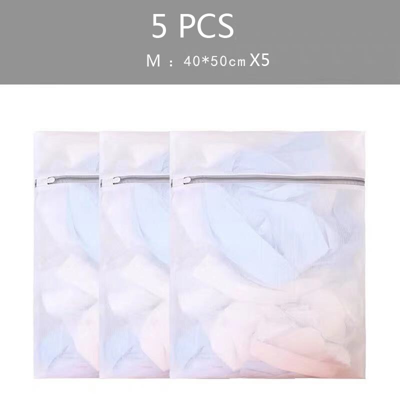 5 Pcs/Set Laundry Bags Washing Machine Special Washing Bag Home Laundry Storage Bag Travel Underwear Sorting Bagging: C
