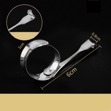 Piękno ze stali nierdzewnej podwójna powieka narysować hakiem z oczkiem torba hak cięgłowy pierścień prowizji podwójne pojedyncze pazur: Srebrny