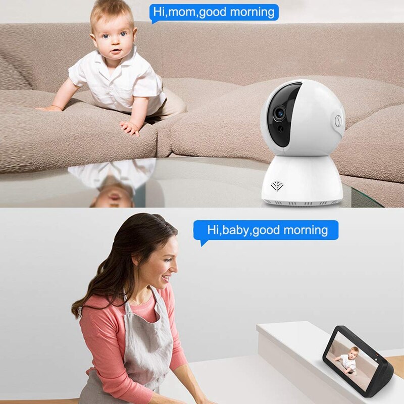 Babyfoon Met Camera En Audio 1080P Hd Video Babyfoon 2.4Ghz Wifi Security Camera Indoor Ons Plug