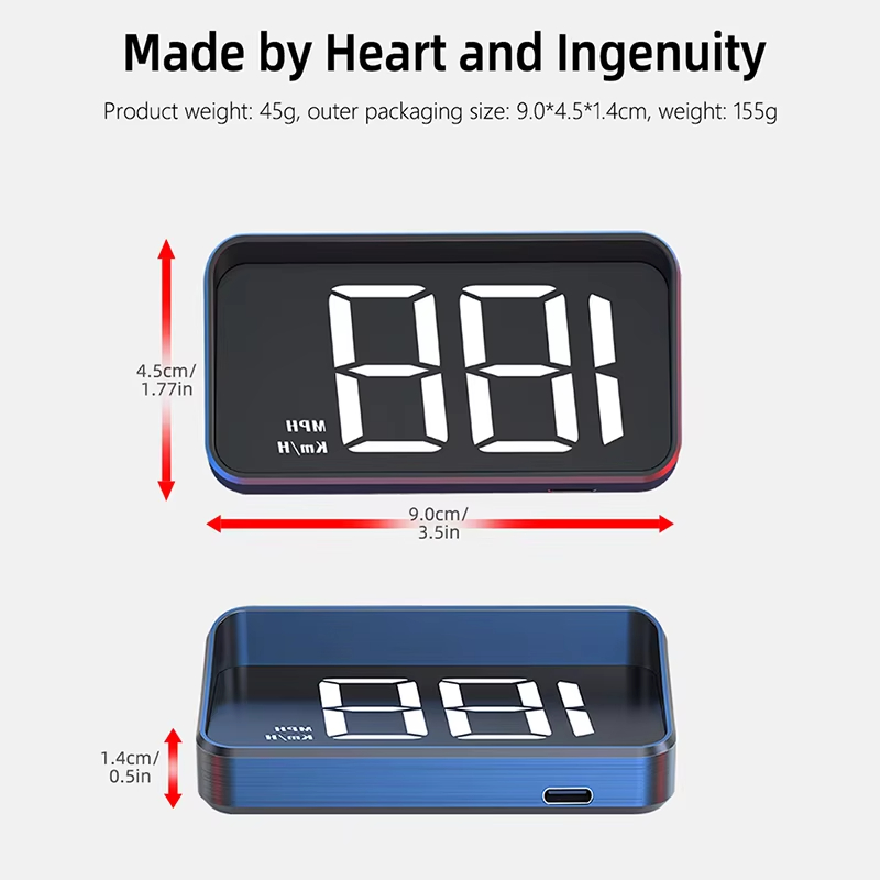 Xiaomi Car Speedometer HUD Head Up Display Digital Speed Meter Windshield Projector Vehicles Truck Auto Electronics Accessories