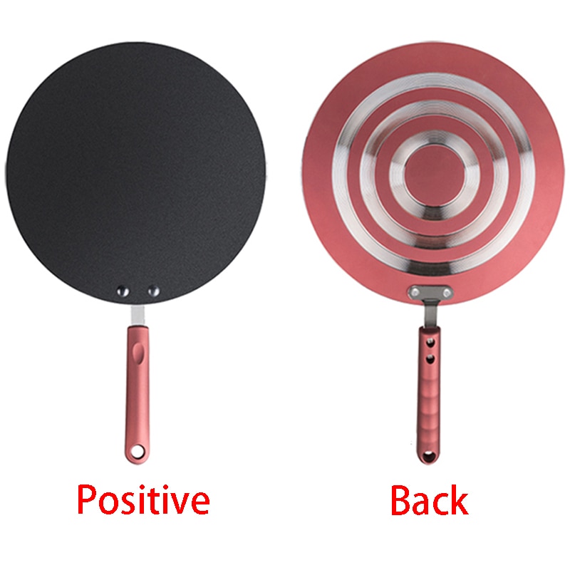 Aluminium Pannenkoek Pan Crêpe Maker Platte Pan Bakplaat Pan Met Spreader & Spatel Crêpe Bakplaat