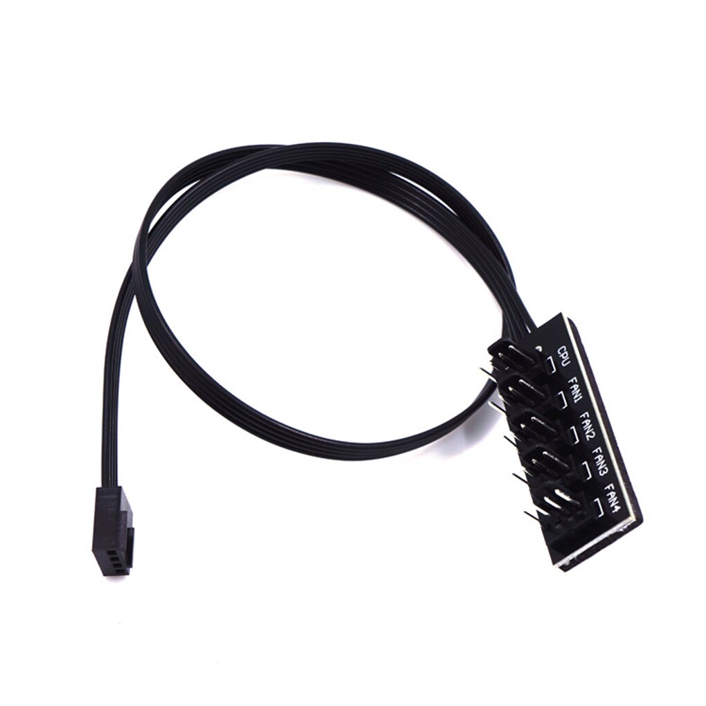 1 to 5 4-Pin TX4 PWM CPU Cooler Case Splitter 3/4pin PWM Chasis Cooling Fan Cable Hub Adapter divisor de cubo de Cable