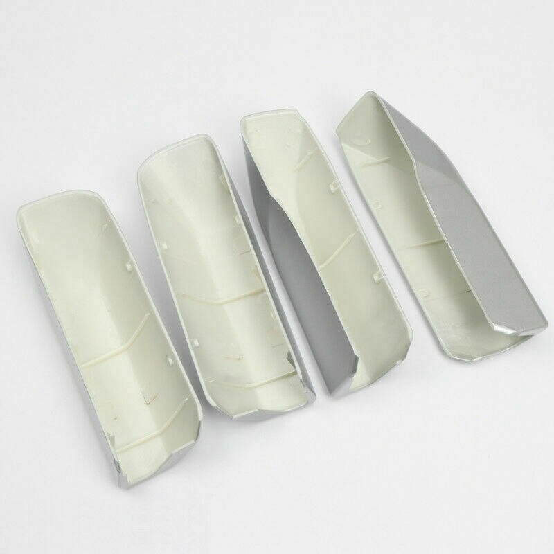 4X Zilver Imperiaal Bar Rail End Cover Shell Cap Voor Toyota 4 Runner