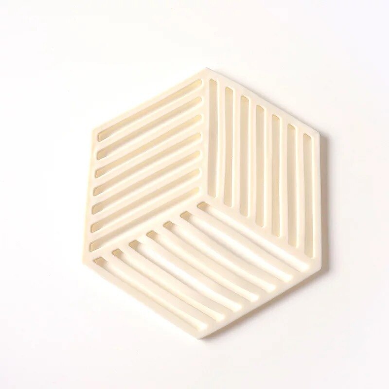 Siliconen kom drank koffie beker onderzetters placemats anti-pad antislip hexagon eettafel matten thuis desktop accessoires: 1