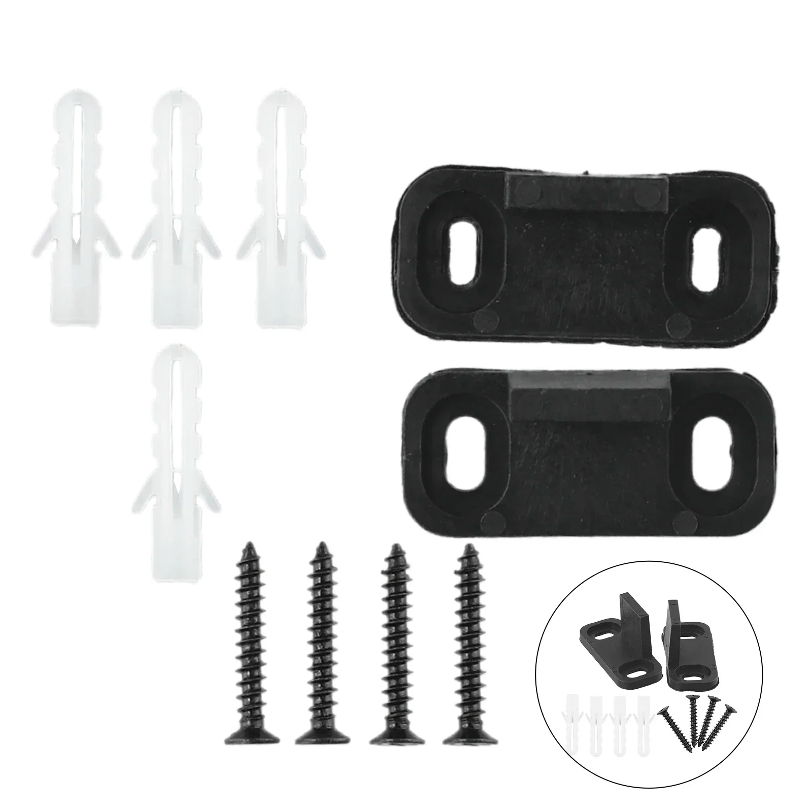 2 Pcs Sliding Barn Door Guides Door Bottom Wall-Mounted Floor Guide Home Furniture Adjustable Sliding Door Slide Rail Mechanism