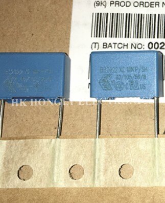 30 PIÈCES B32922 X2 MKP/SH U1 U15 U22 U33 U47 U56 U68 K 305V P = 15mm 10% 0.1UF 0.15UF 0.22UF 0.33 0.47UF 0.56UF 0.68UF CONDENSATEUR de FILM