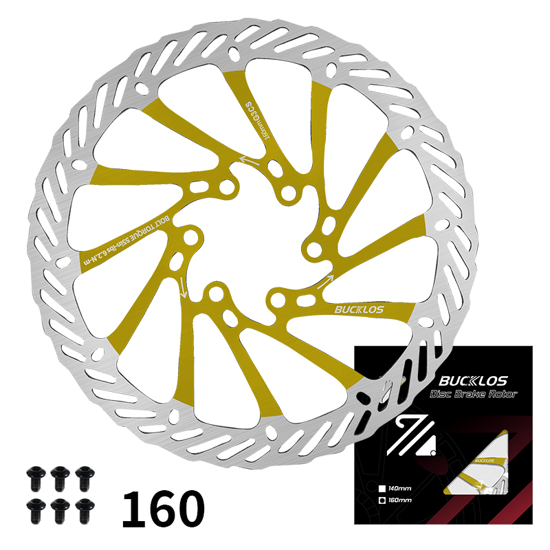 BUCKLOS G3CS Rotor 160MM 180MM 203MM Bicycle Disc Brake Rotor Bike Hydraulic Brakes Rotor High Strength Road MTB Rotors 160: MULTI