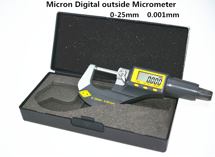 Jrealmer 0-25mm 0.001m Micron Digital outside Micrometer Electronic micrometer gauge digital gauge measuring tools
