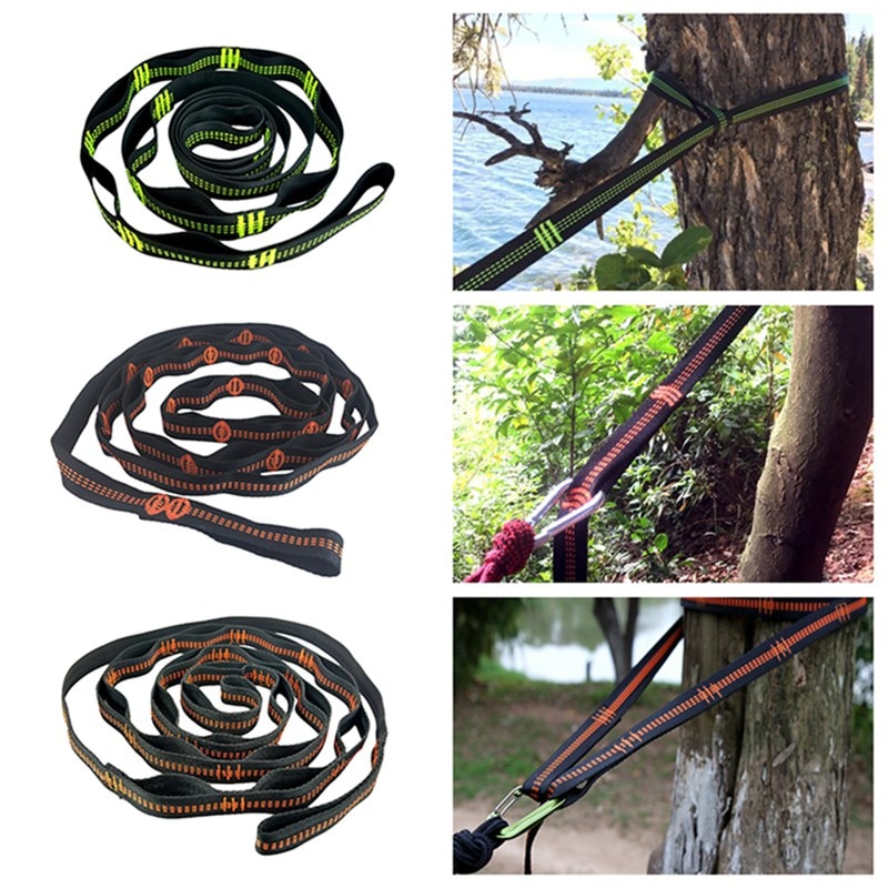 Nylon Webbing Climbing Rope TR-16280 Outdoor Tree Hanging Hammock Strap High Load-Bearing Durable Camping Travel Portable Sling