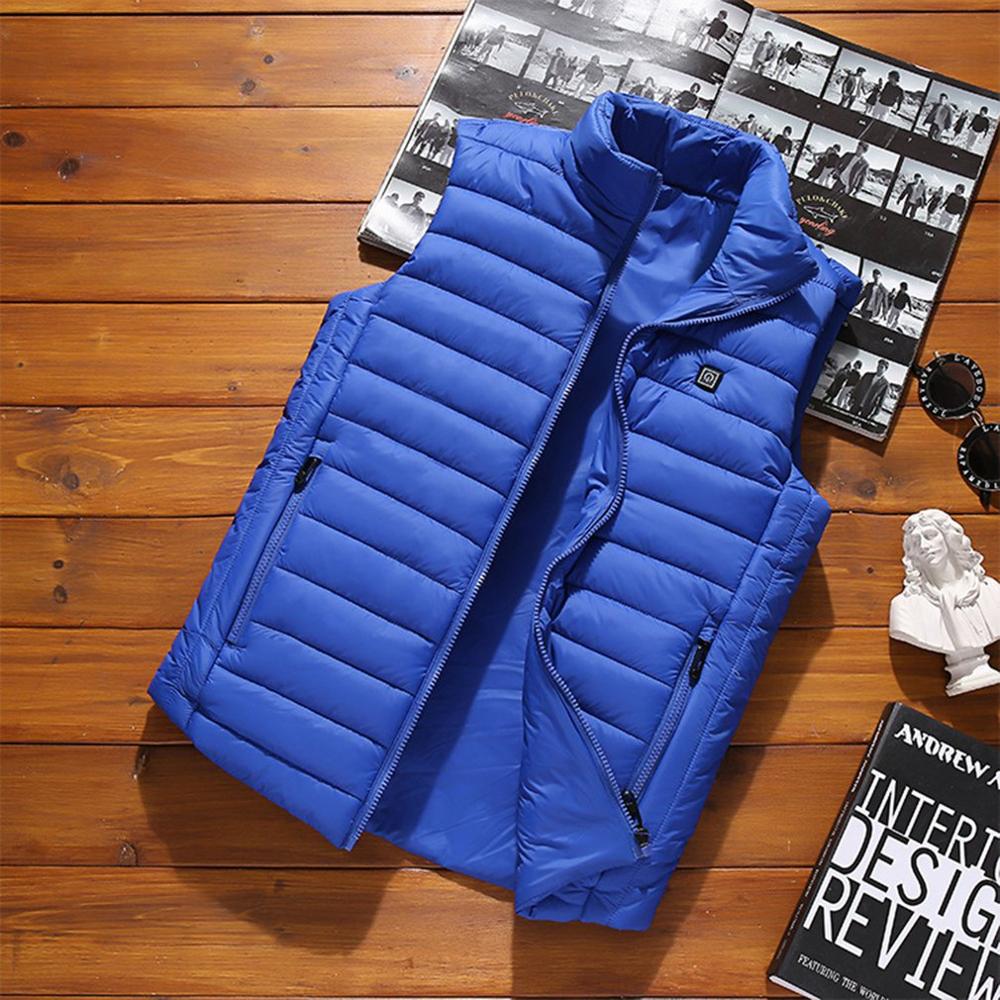 draussen Männer Elektrische Beheizte Weste USB Heizung Weste Winter Thermische Polyester Camping Wandern Warme Jagd Jacke