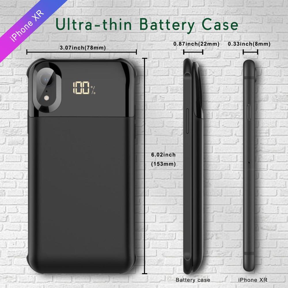 Wireless magnetic battery case for iphone X/XS XR XS MAX 11 11pro max 5000mAh-5500mAh charging case with digital display