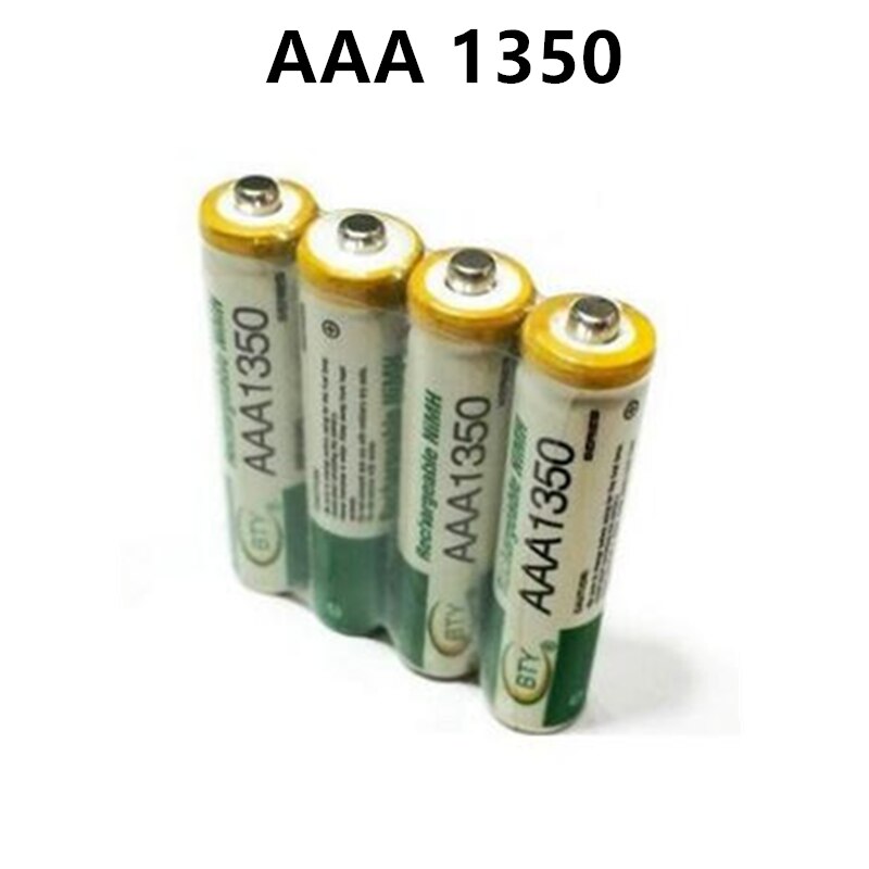 100%  aaa-batterien, 1350 mah-akkus 1800 3a wiederaufladbare ni-akkus, -mh 1.2 v aaa-batterien für uhren, mäuse, computer, spielzeug usw.