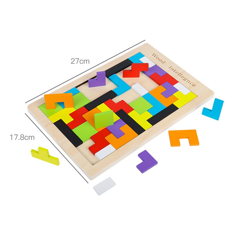 Blokken Speelgoed Educatief Houten Speelgoed Voor Kinderen 3D Puzzels Oefening Kinderen Intelligentie Speelgoed Spel Hout Materialen