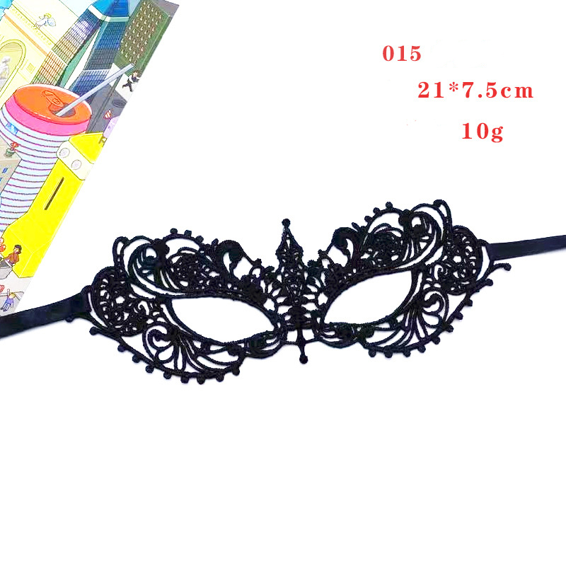 Women Gothic Lace Mask Cosplay Halloween Party Carnival Sexy Lady Costumes Half Face Animal Role Playing Masques For Girls: Clear