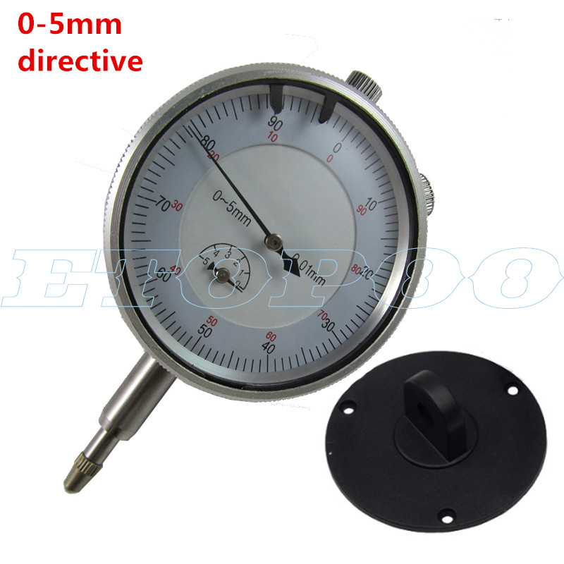 Precision Dial Indicator 0-3mm 0-5mm 0-10mm 0-25mm 0-30mm 0.01mm With Lug Dial Gauge Micrometer Caliper Table with directive