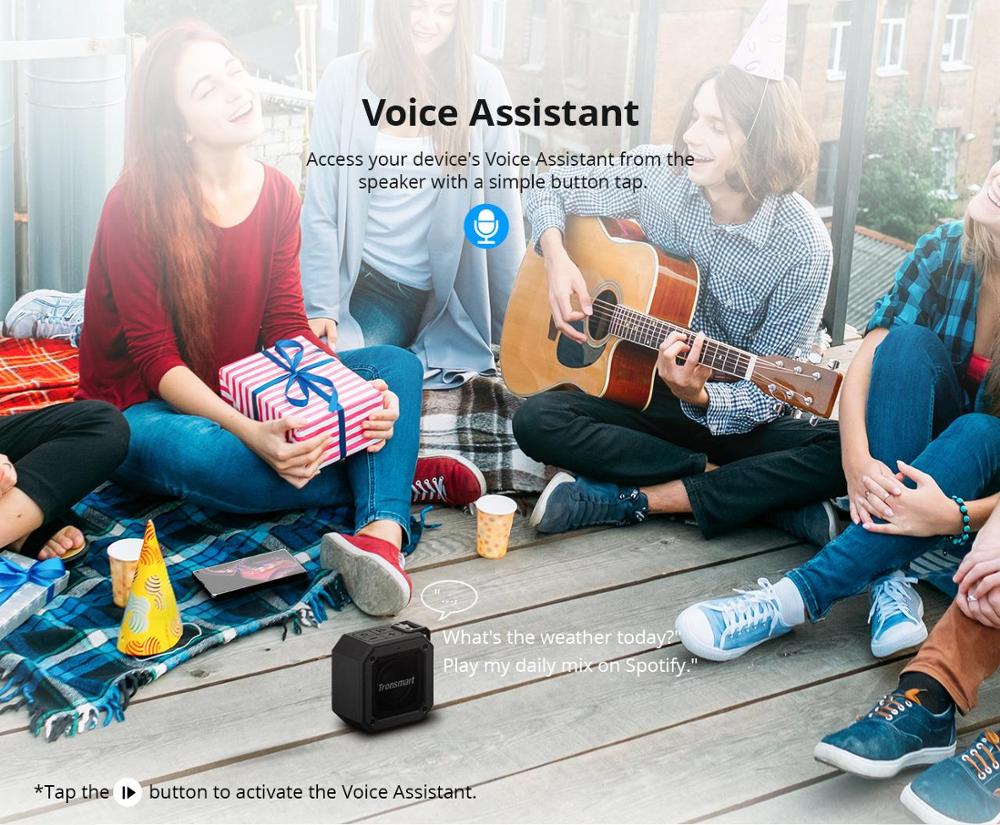 Tronsmart Element Groef (Force Mini) Bluetooth 5.0 Speaker Met IPX7 Waterdicht, Superieure Bass, 24-Uur Speeltijd