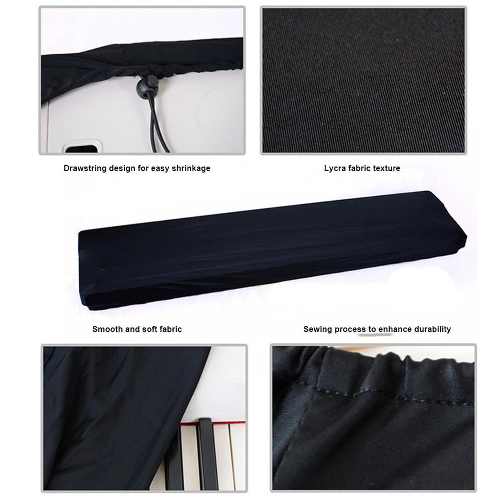Electric Digital Piano Keyboard Cover Dustproof Elastic Adjustable For 61 73 76 88 Key MU8669
