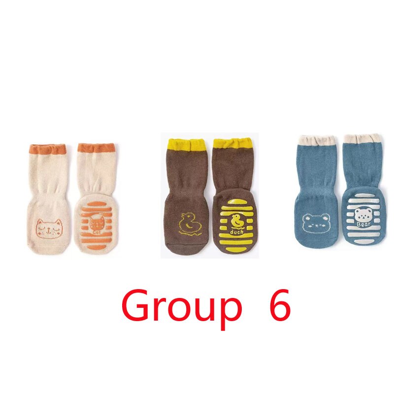 3 Pcs Baby Boy Socks Newborn Infant Socks Baby Socks Girl Non Slip Socks Baby Girls Knee Length Socks 0-3t Kids Socks: Group 6 / M(1-3T)