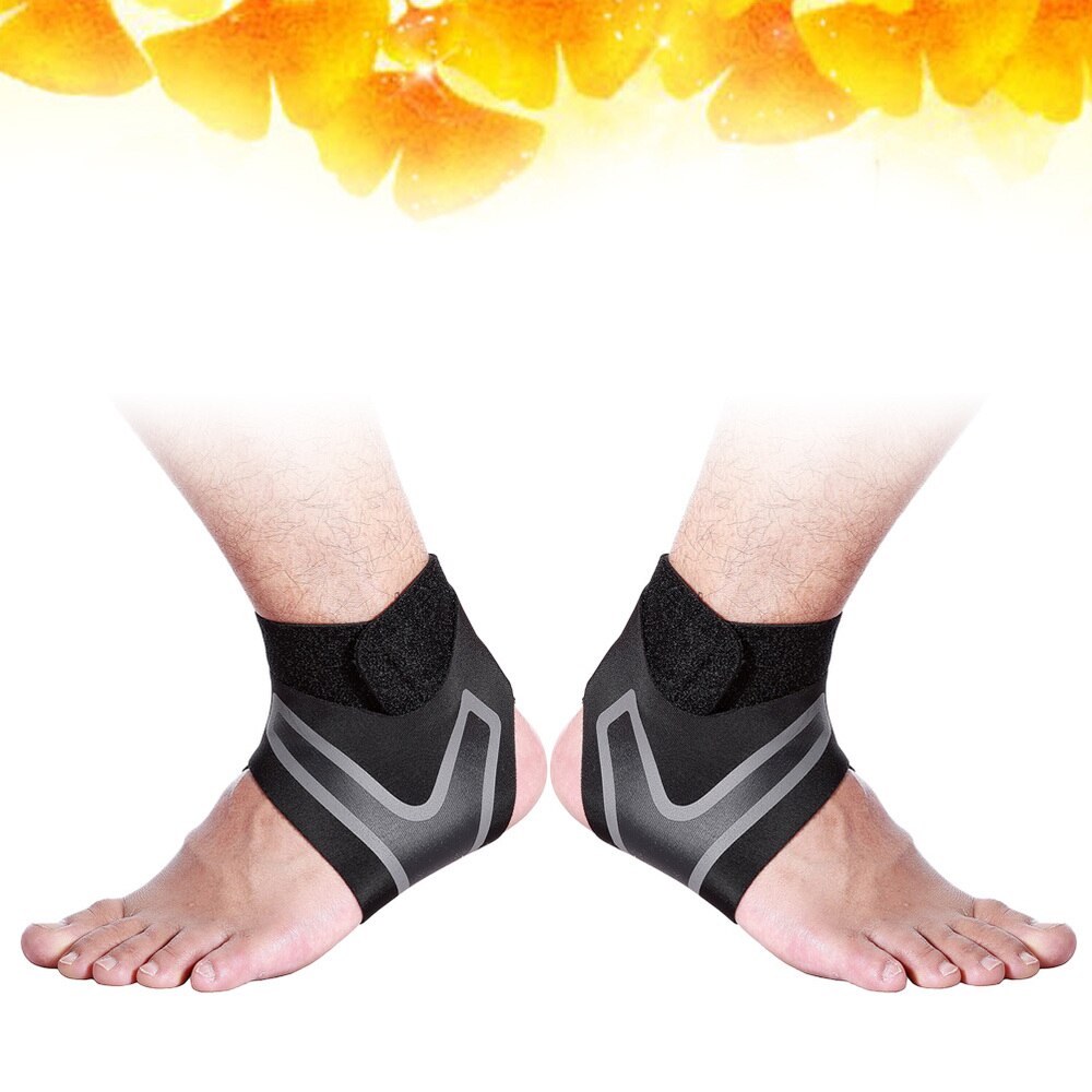 1 Paar Sport Enkel Ondersteuning Verstelbare Elastische Enkelbrace Voor Oefening Basketbal Enkelletsel-Size:M (Zwart): XL