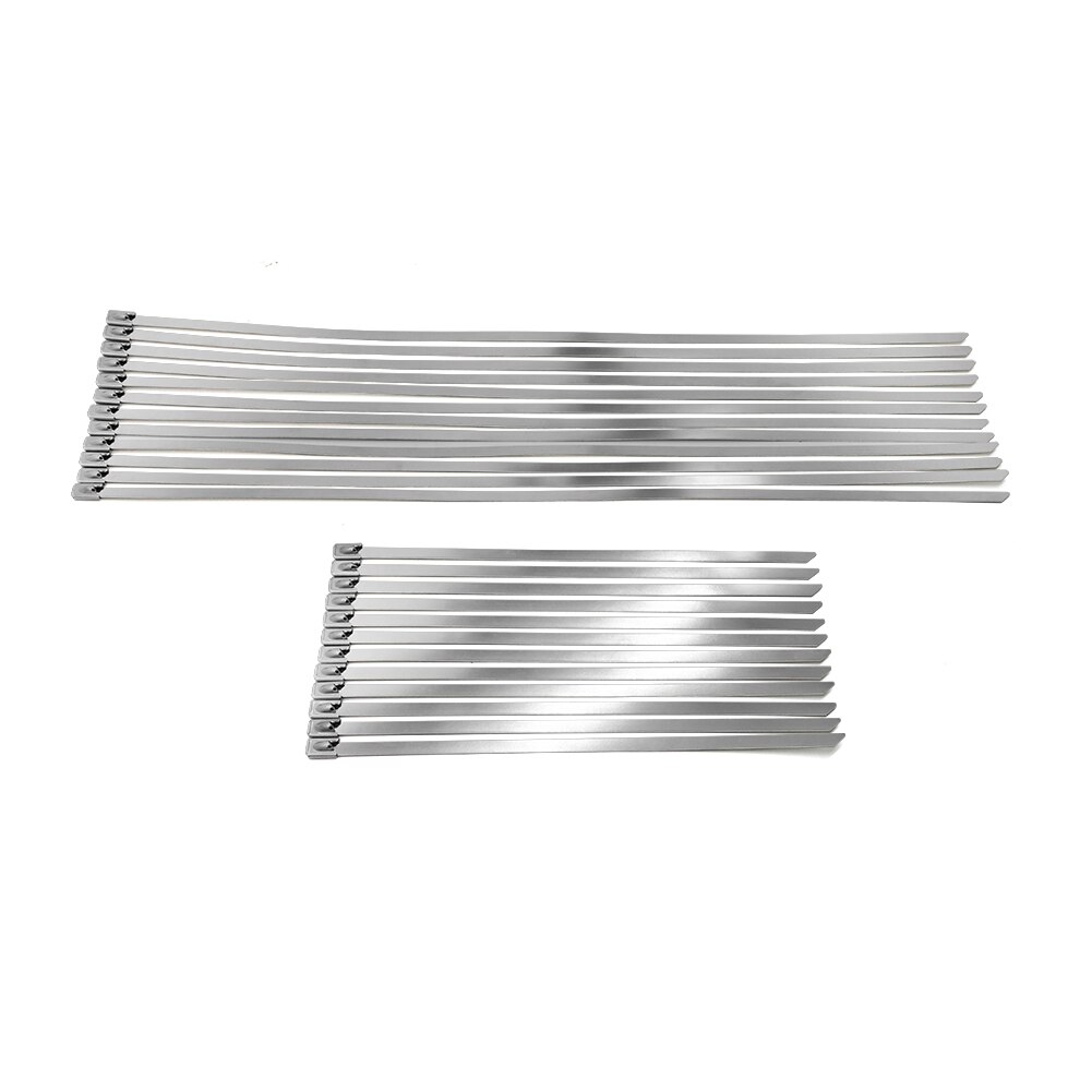 For ATV / Automotive 12 pcs/set Band and Buckle Clamps - CV Half Shaft Boot Band Pack Stainless Steel