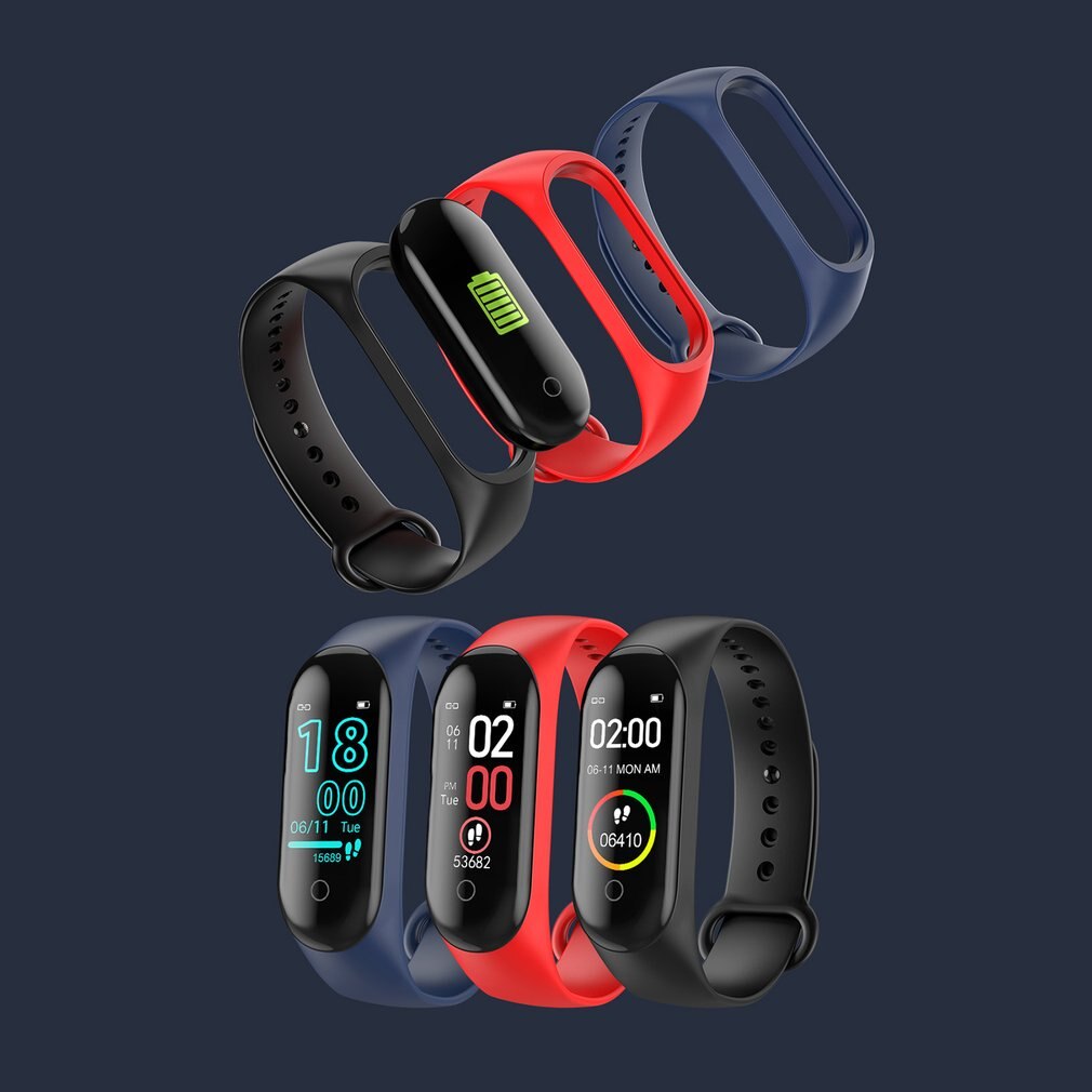 Smart Bracelet Heart Rate Blood Pressure Health Waterproof Smart Watch Bluetooth Watch Wristband Fitness Tracker