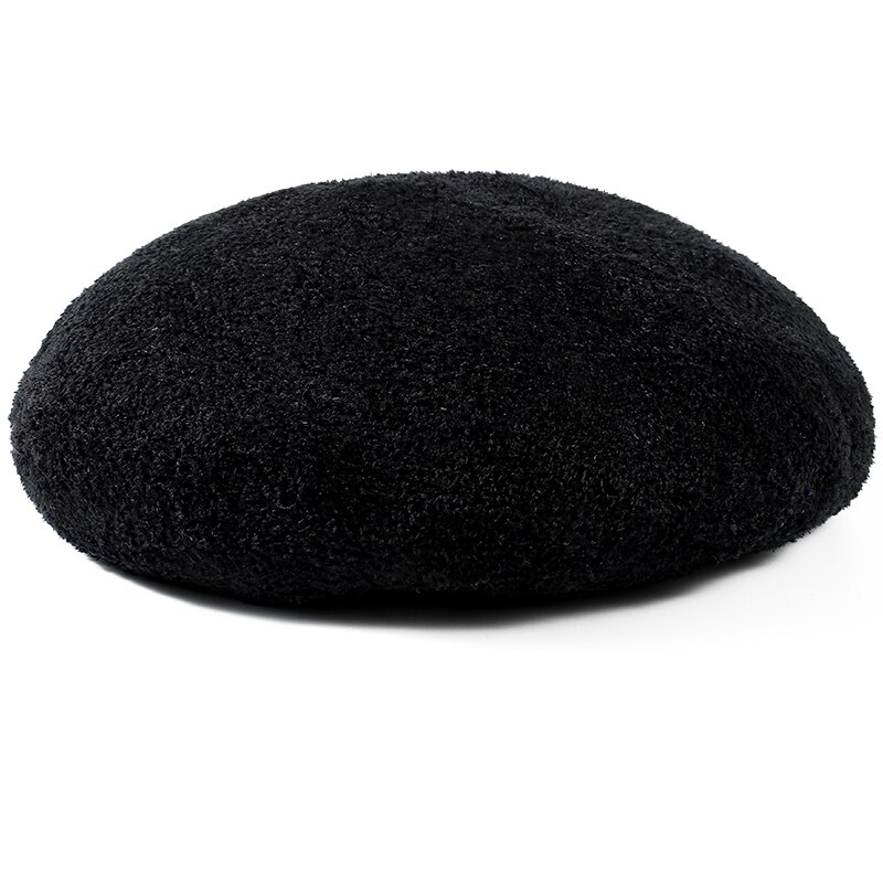 Baret Vrouwelijke Vrouwen Hoed Hoed Vrouwen Winter Cap Voor Mannen Baret Vrouwen Winter Hoed Gebreide Hoed Voor Vrouwen hoeden Voor Vrouwen Herfst Vrouw: Black