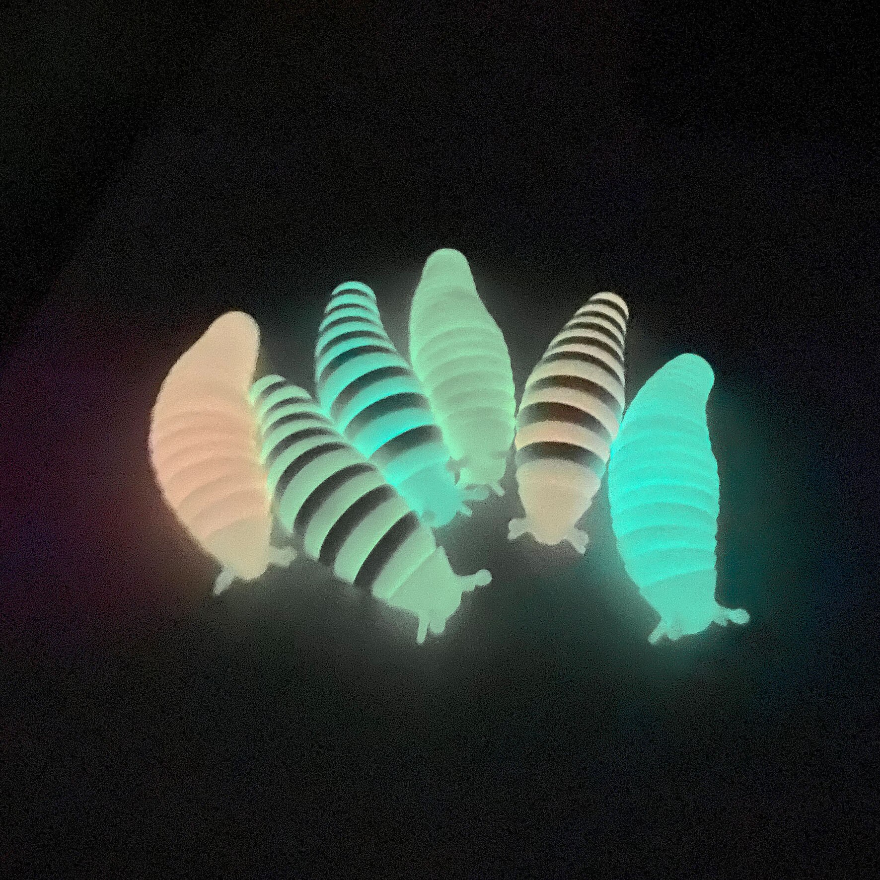 Led Rups Speelgoed Gelede Slug Flexibele Slug Grote Bureau Fidget Speelgoed Glow In The Dark Slug Antistress Zintuiglijke Speelgoed