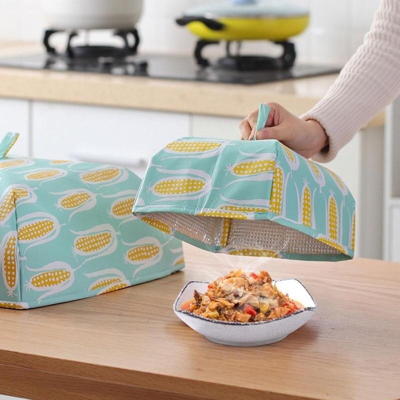 Aluminum Foil Food Covers Foldable Insulated Thermal Food Tent Covers Food Storage Cover Kitchen Accessories