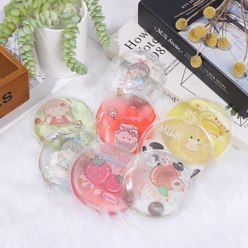 1PC Mini Winter Reusable Gel Hand Warmer Cute Funny Word Print Instant Heating Pack Warmer