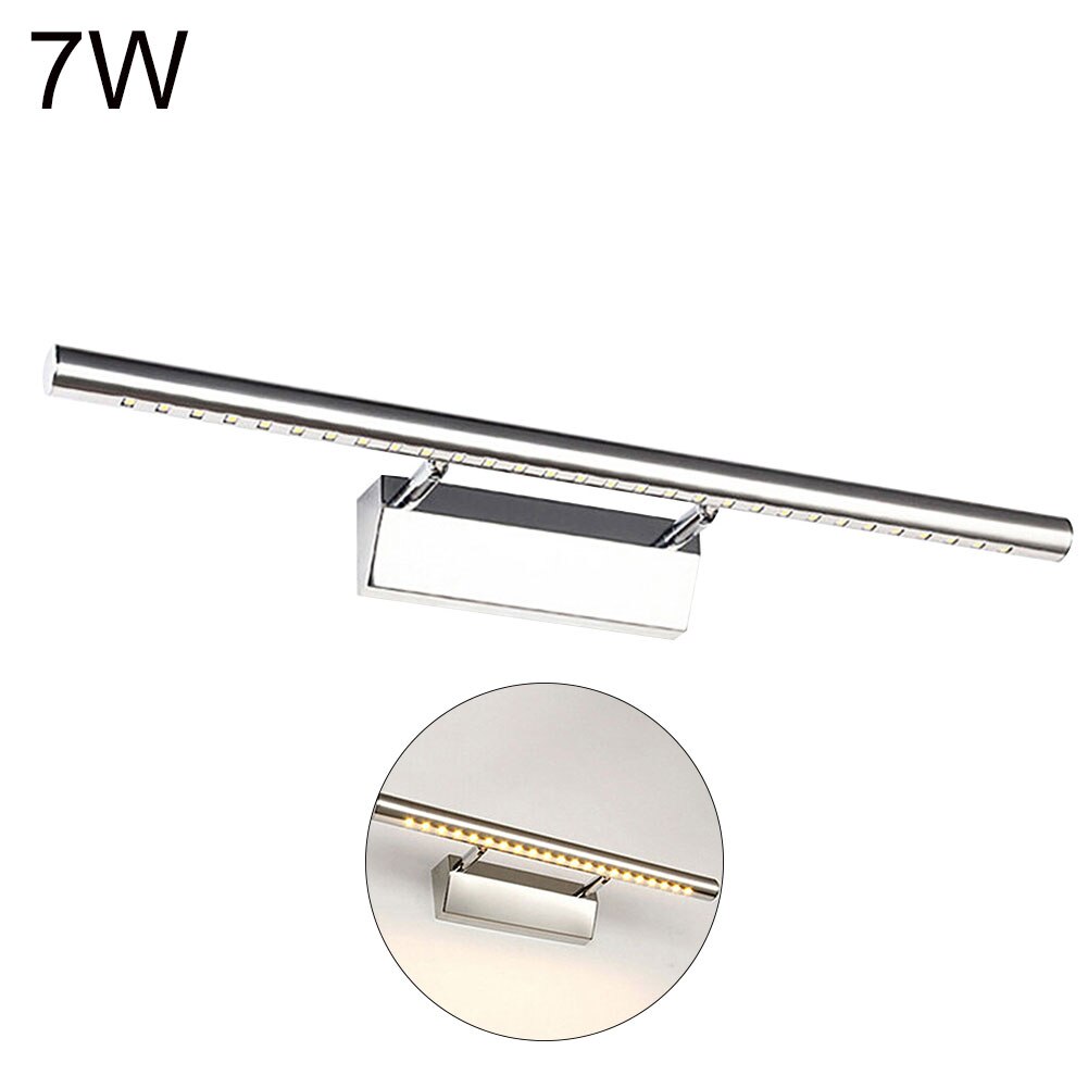 5/7W Wall Lamp LED Tube Bathroom Makeup Light LED Mirror Light Bathroom Cabinet Light Bedroom Dresser Make-up LED Vanity Light: Warm White 55cm