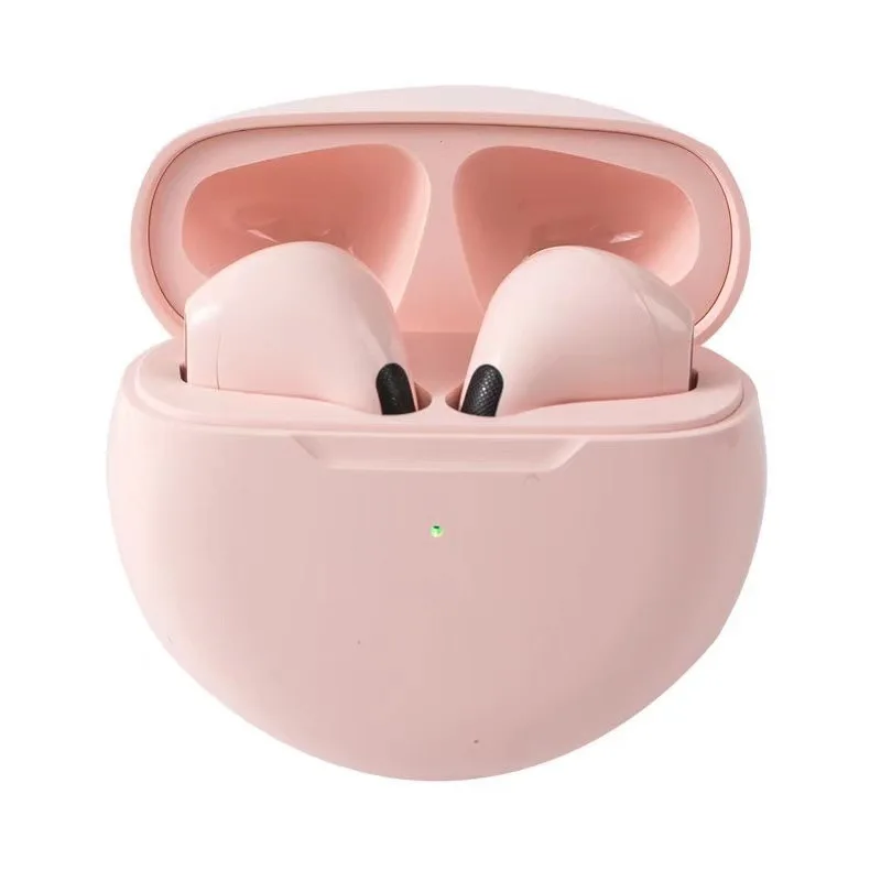 Pro 6 tws bluetooth-headset med støjreducerende ørepropper og mikrofon, trådløst headset til iphone og android