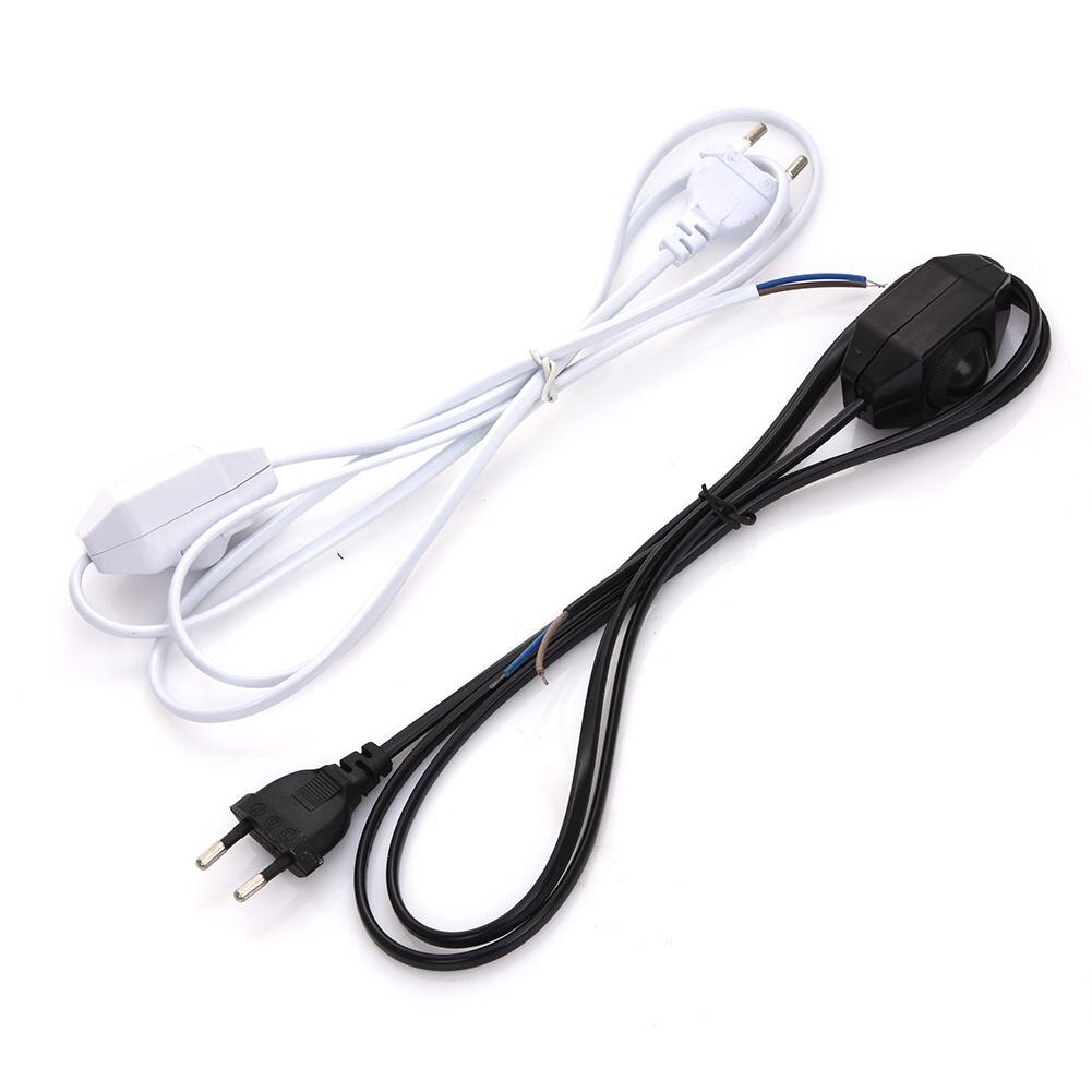 Lysdæmper ledningsledning kabel lysdæmper ledningsledning til led-pære / bordlampe eu-stik 1.8m