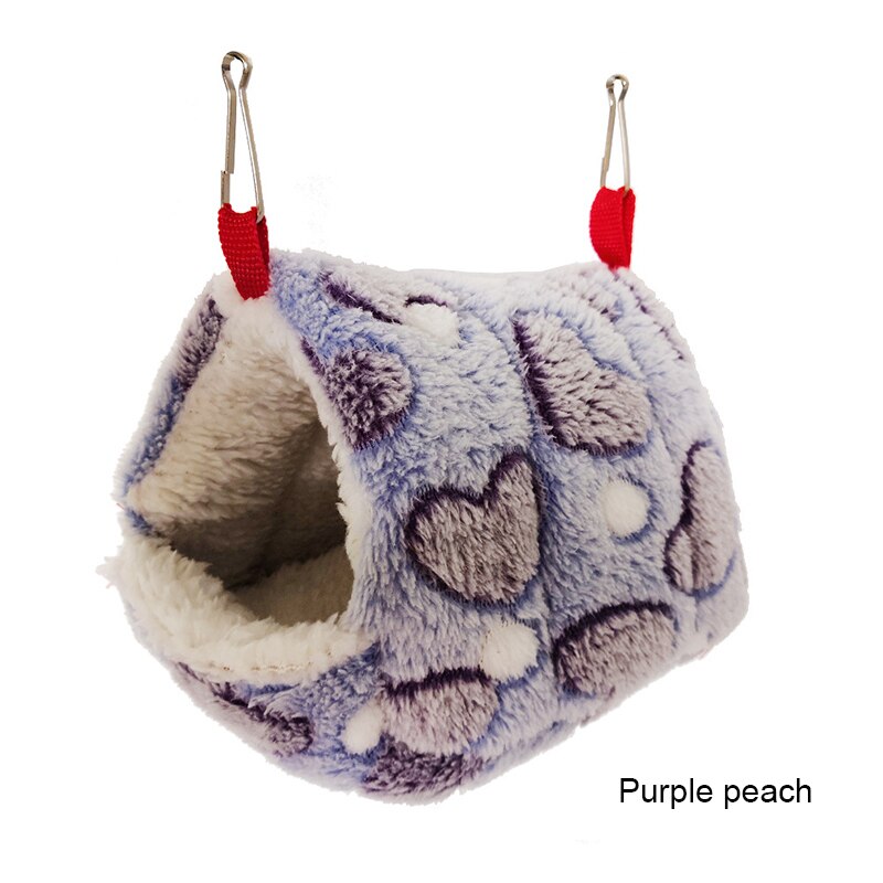 Opknoping Huis Cavia Kooien Slapen Bed Hangmat Voor Hamster Eekhoorn Suiker Zweefvliegtuig Kleine Dieren Huisdieren Zachte Katoen Fleece