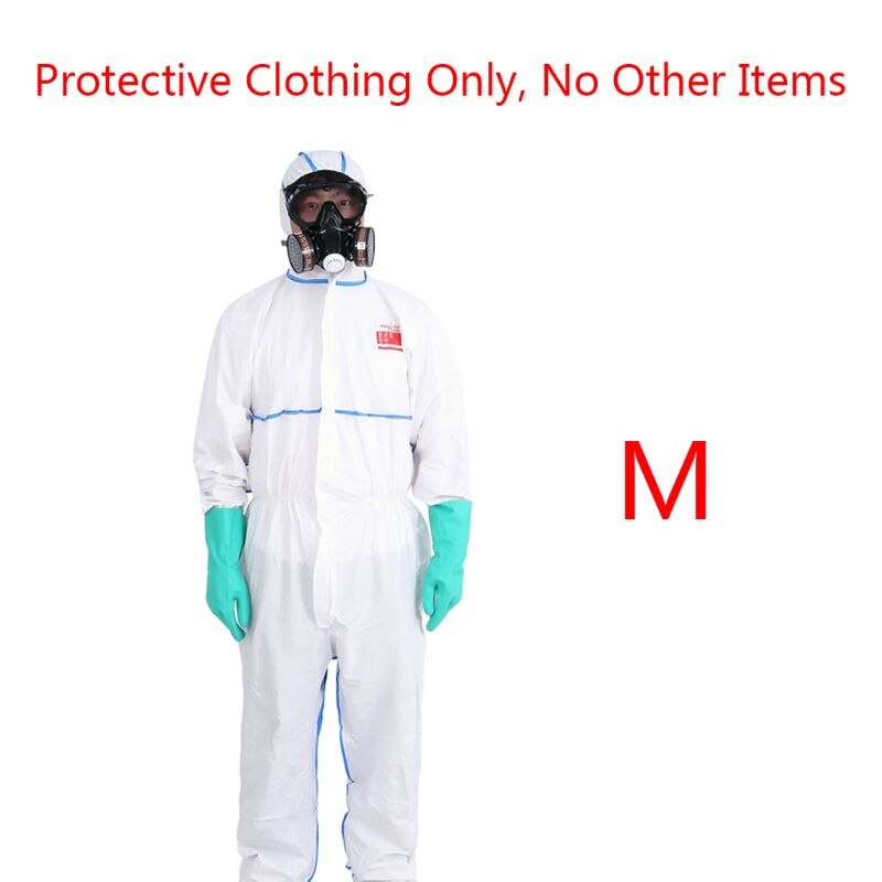 Beskyttelsesdragt beskyttelsesdragt overallsdragt overalls med kasket fuld kropsbeskyttelse arbejdsforsikringssikkerhed: Hvid