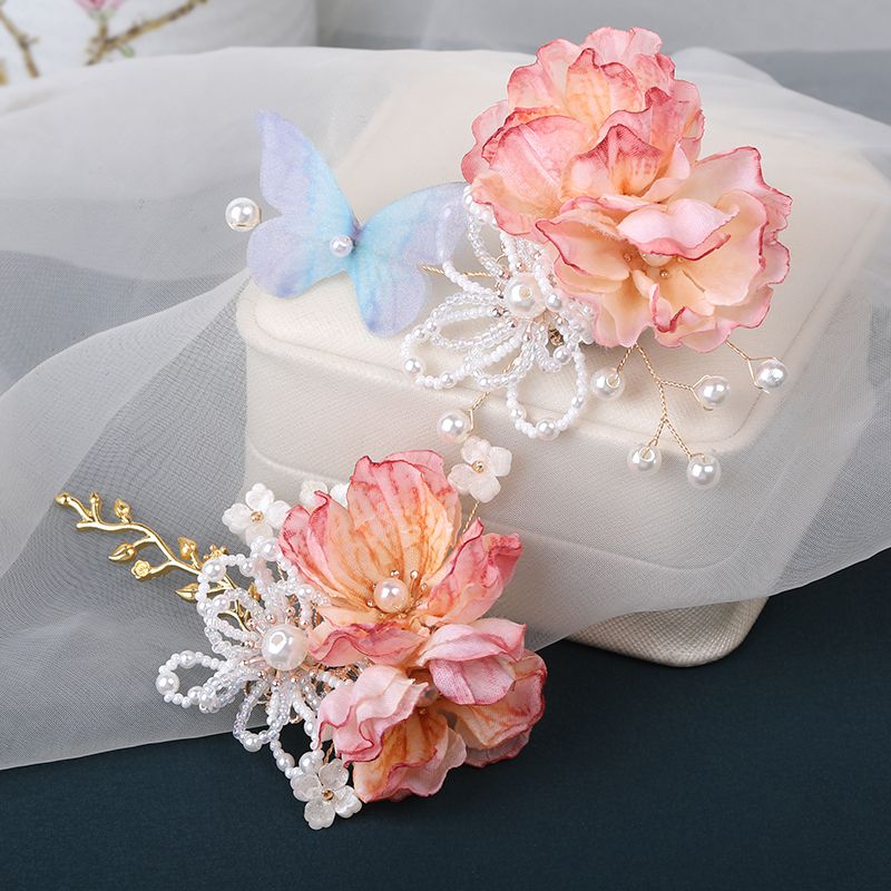 Vintage luxus schmetterlingshaarspange, chinesische hanfu haaraccessoires für damen