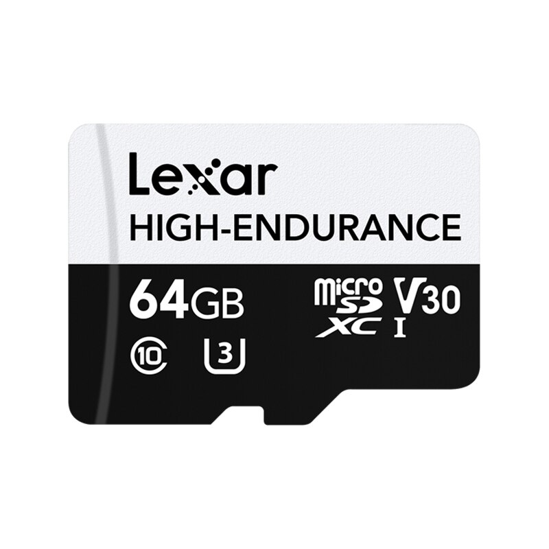 Lexar High-Endurance Micro SD Cards 128GB Up To 12,000 Hours Video Recording Memory TF Card For Dash Cam Home Security Camera: 64GB