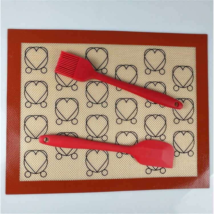 Macaron Non-stick Siliconen Bakken Mat Cookie Pad Rolling Deeg Mat Bakken Gadget Cake Bakvormen Pastry Gereedschap Voor Keuken 1Pcs