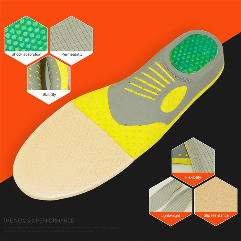 PVC Orthopedic Insoles Orthotics flat foot Health Sole Pad for Shoes insert Arch Support pad for plantar fasciitis Feet Care