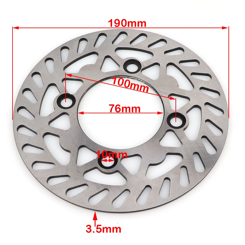 190/220/230mm brake disc plate for dirt bike pit bike KLX CRF BEST Bike Front and Rear Brake Universal Use: 190MM