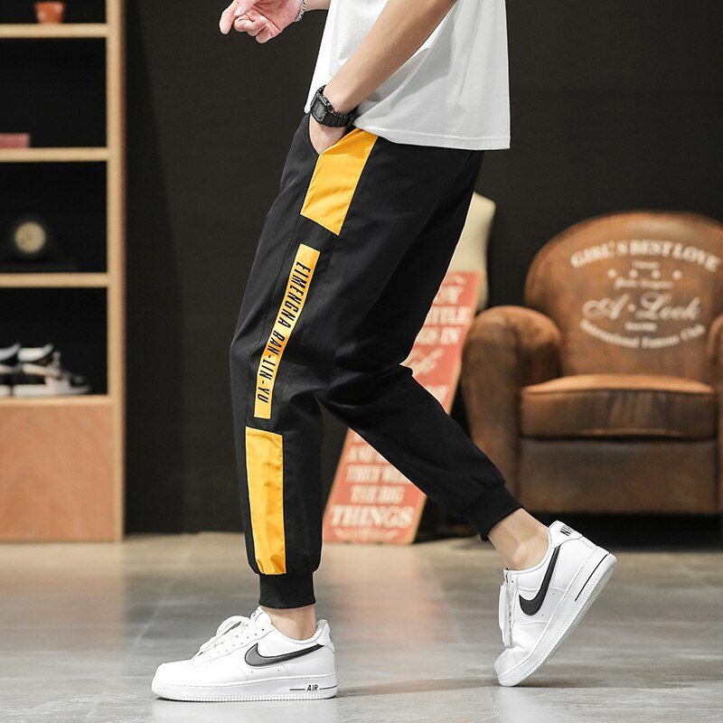 Herfst Mannen Joggingbroek Elastische Taille Harem Broek Straat Punk Hip Hop Casual Broek Joggers