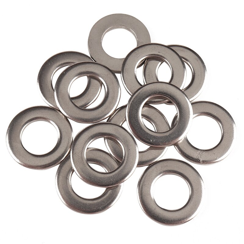 380-Pack Stainless Steel Flat Washer Assortment Set (M2 M2.5 M3 M4 M5 M6 M8 M10) 8 Different Sizes for Home Automotive